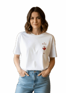 Bock SZÍV oversize fehér női póló
