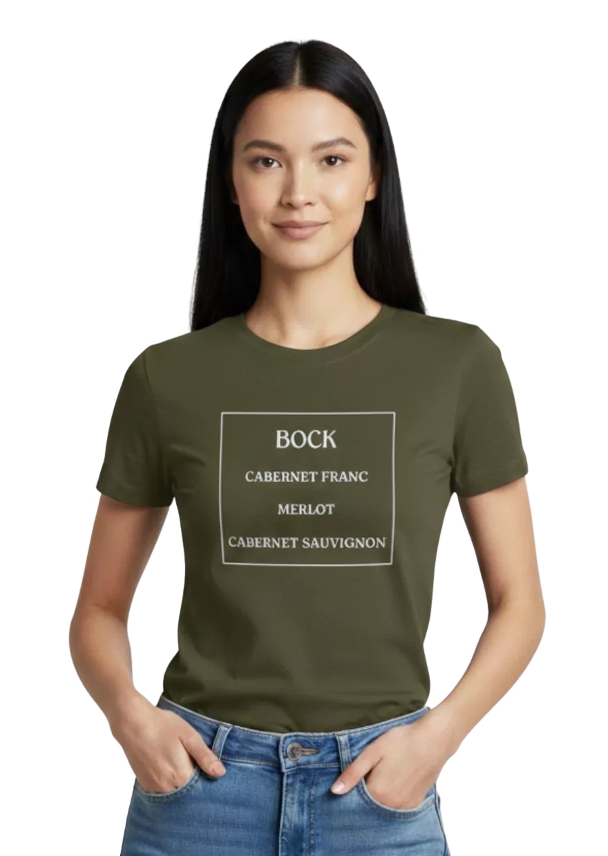 Bock VILLÁNY slim fit khaki női póló